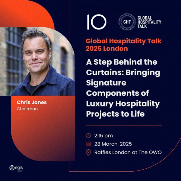 Chris Jones Discusses Luxury Hospitality Design at Global Hospitality Talk in London